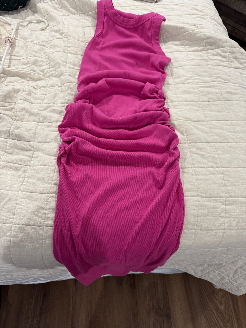 Michael Stars Sleeveless Tank Dress in Fuchsia